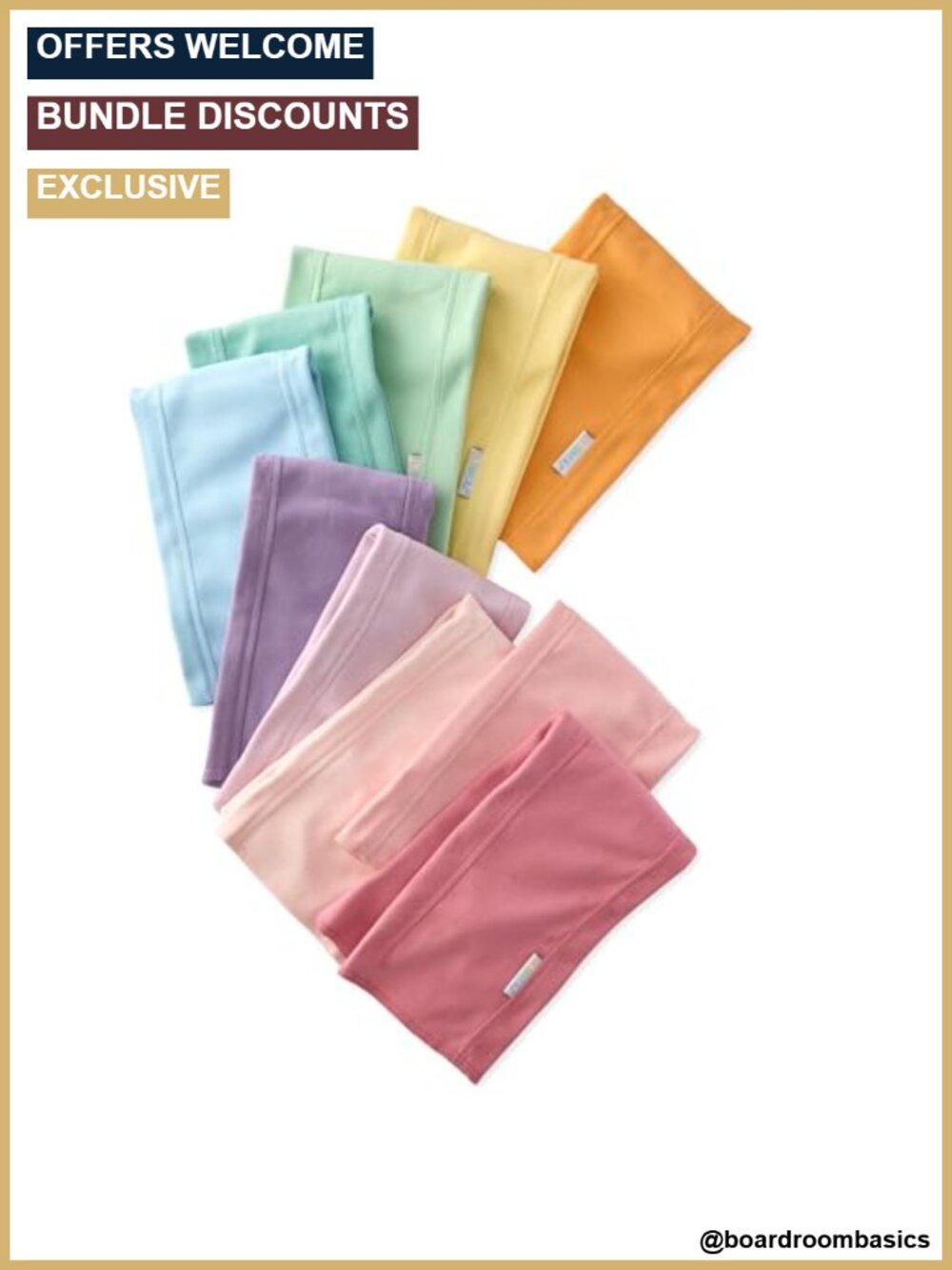 10 Pack Organic Cotton Burp Cloths Soft Absorbent Baby Registry Gift